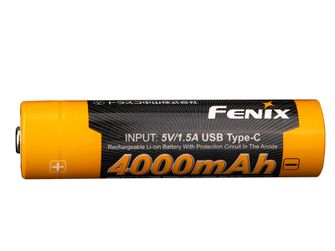 Baterija Fenix 18650 4000 mAh (Li-Ion) za polnjenje USB-C Fenix