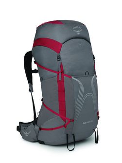 OSPREY pohodniški nahrbtnik EJA PRO 55,  dale grey/poinsettia red