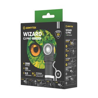 ArmyTek Wizard C2 Pro Magnet Bela LED ročna svetilka z magnetno montažo 2500 lm 4800 h 65