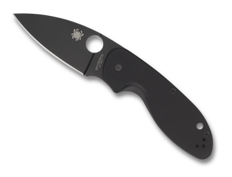 Spyderco Efficient žepni nož 7,5 cm, črn, G10