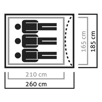 Šotor Salewa Litetrek za 3 osebe
