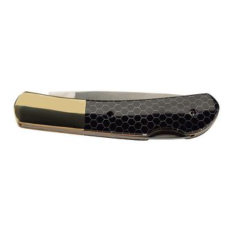 Žepni nož Herbertz 7,5 cm, plastika z vzorcem satovja, črn