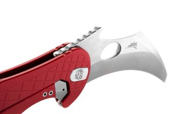 Lionsteel Nož tipa KARAMBIT, razvit v sodelovanju s podjetjem Emerson Design. L.E. ONE 1 A RS Rdeča/kamnito oprana