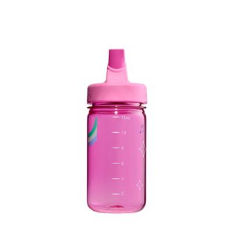 Nalgene Baby Water Bottle Grip-n-Gulp Sustain 0,35 l s pokrovom, roza, glasbeni slon