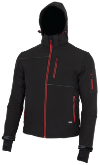 BENNON softshell jakna RUFUS črna/rdeča