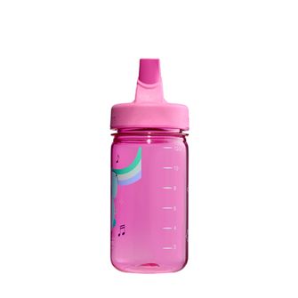 Nalgene Baby Water Bottle Grip-n-Gulp Sustain 0,35 l s pokrovom, roza, glasbeni slon