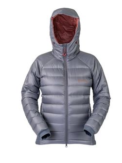Patizon ReLight Pro Ženska zimska jakna s puhom, antracitna / temno rdeča