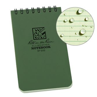 Rite in the Rain All Weather Notebook Green št. 935