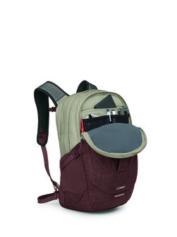 OSPREY mestni nahrbtnik COMET,  sawdust tan/raisin red