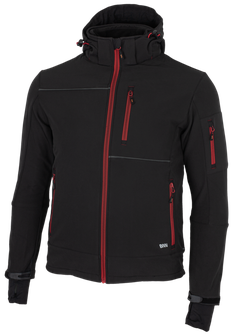 BENNON softshell jakna RUFUS črna/rdeča