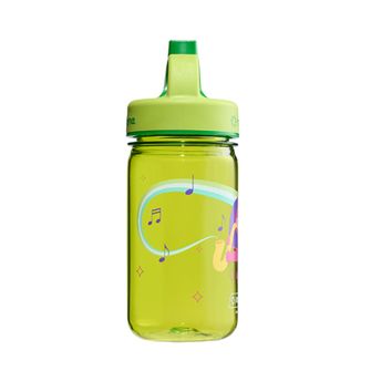 Nalgene Otroška steklenička za vodo Grip-n-Gulp Sustain 0,35 l s pokrovom zelena, glasbeni lev