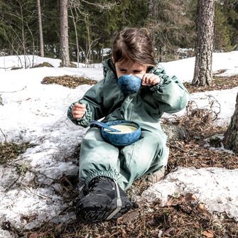 KUPILKA 33 + Spork komplet sklede in žlice z vilicami v eni, rjave barve