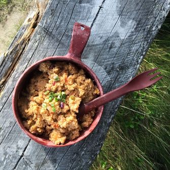 KUPILKA Spork 205 žlica in vilice v enem, rdeča