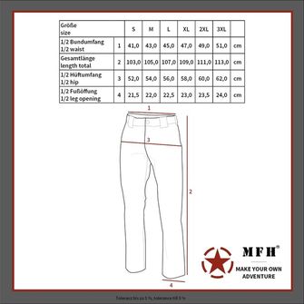 MFH Professional Taktične hlače Attack Teflon Rip Stop, črne