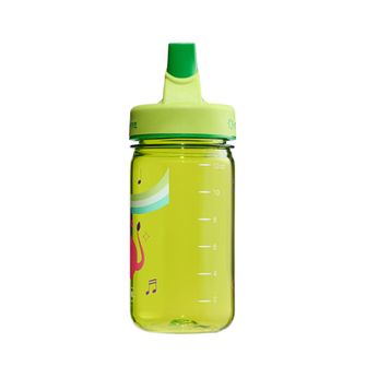 Nalgene Otroška steklenička za vodo Grip-n-Gulp Sustain 0,35 l s pokrovom zelena, glasbeni lev