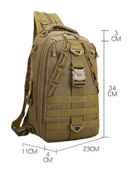 DRAGOWA TACTICAL Nahrbtnik z enim pasom Charlie 20 L, kaki