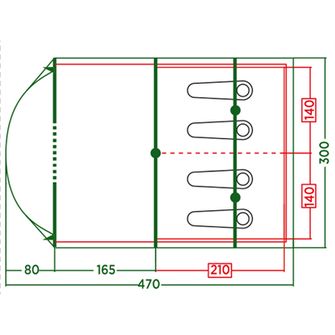 Šotor Coleman Vail za 4 osebe