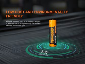 Baterija Fenix 18650 4000 mAh (Li-Ion)