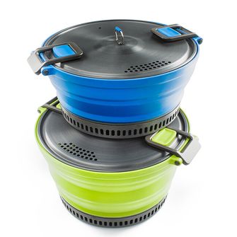 GSI Outdoors zložljiv lonec Escape HS Pot 3 l, zelen