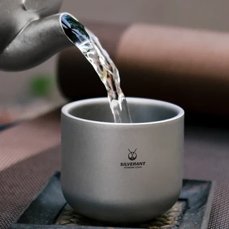 Silverant Dvojna titanova skodelica za čaj 125 ml