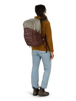 OSPREY mestni nahrbtnik QUASAR,  sawdust tan/raisin red