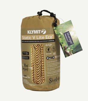 Klymit Static V Lite ECO mat, svetlo zlata