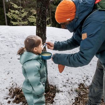 KUPILKA 33 + Spork komplet sklede in žlice z vilicami v enem, črne barve