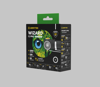 ArmyTek Wizard C1 Pro Magnet Bela LED čelna svetilka z magnetnim držalom 1000 lm 1440 h 55 g