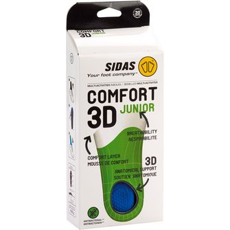 Vložki Sidas s podporo Comfort 3D Junior