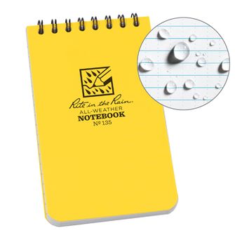 Rite in the Rain All Weather Notebook rumena št. 135