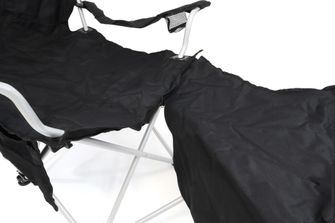 BasicNature Luxus Potovalni stol črne barve