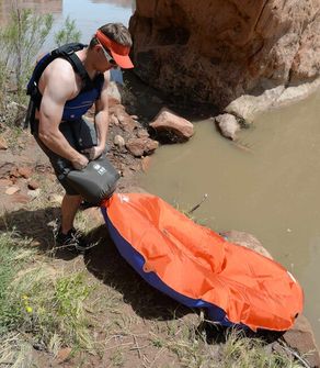 Klymit Packraft LiteWater Dinghy (LWD), oranžna in modra