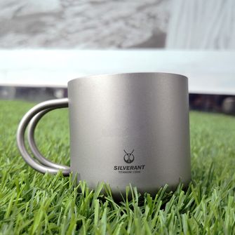 Silverant Titanijeva skodelica za kavo z ročajem 110 ml