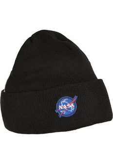 NASA Beanie zimska kapa, črna