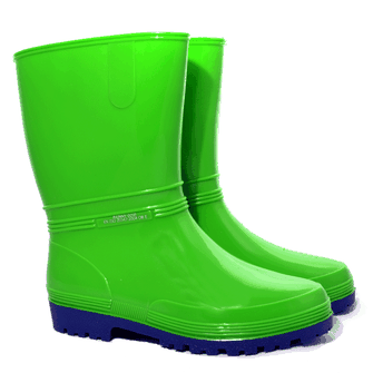 Demar Ženski gumijasti delovni škornji RAINNY, neonsko zeleni
