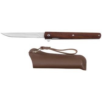 Fox Outdoor Knife Jack Slim, za enoročno uporabo, lesen ročaj