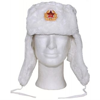 MFH ruska zimska kapa, bele barve